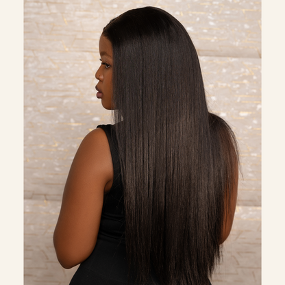 Obsidian Black 13x4 HD Lace Closure Long Wig - 28 Inch